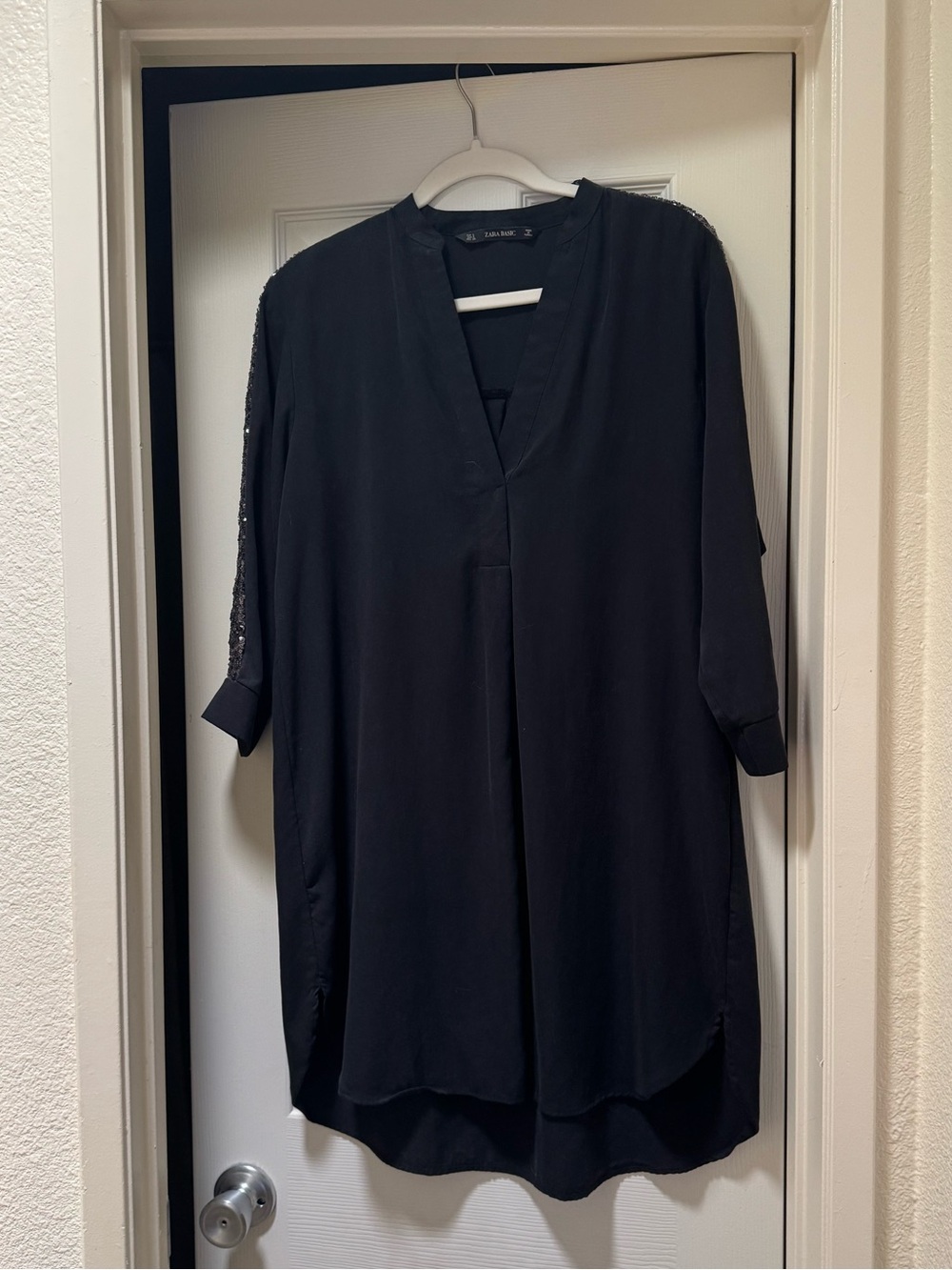 Zara S black minidress